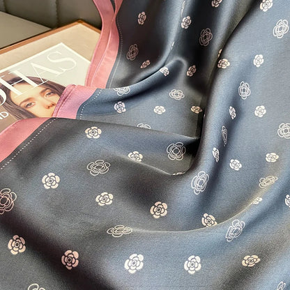 Damen Seidenschal groß 180x90cm Sommer Strand Foulard Bandana weich