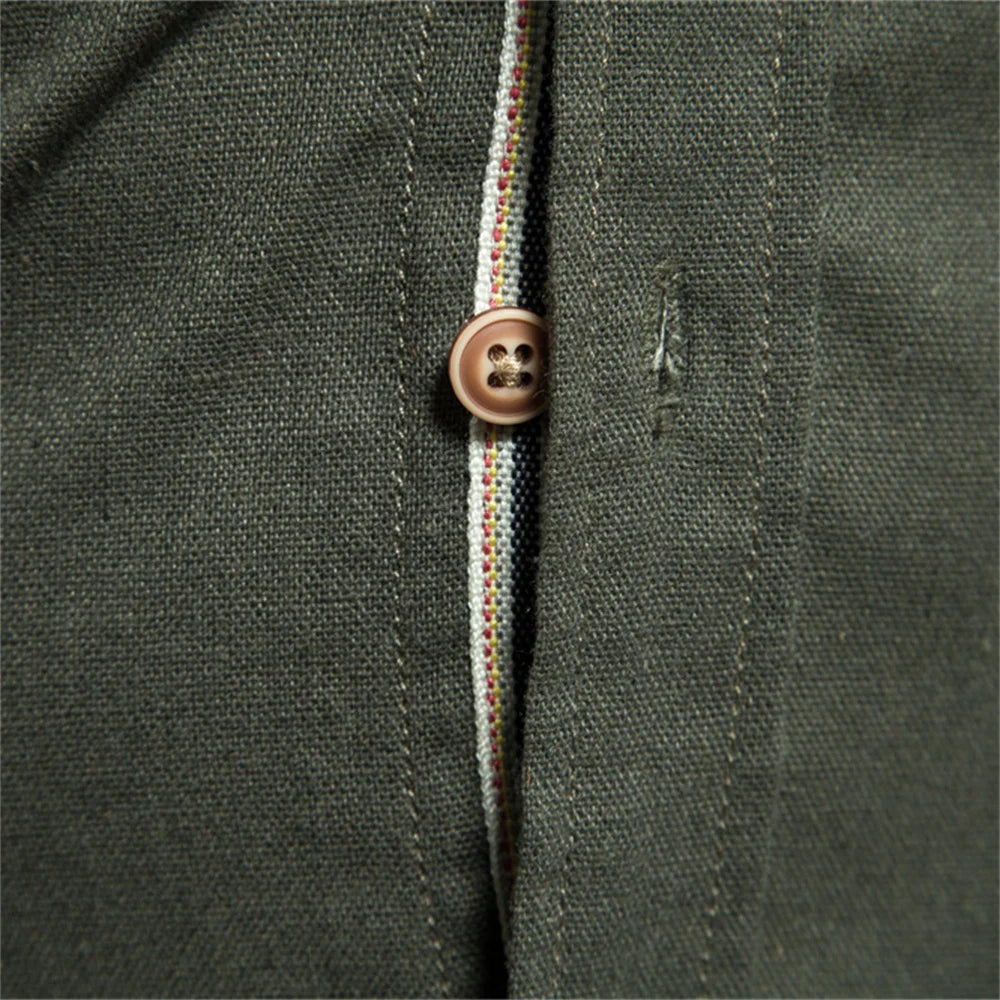 Herren Langarm Shirt aus 100 Prozent Baumwolle mit Einzel Tasche