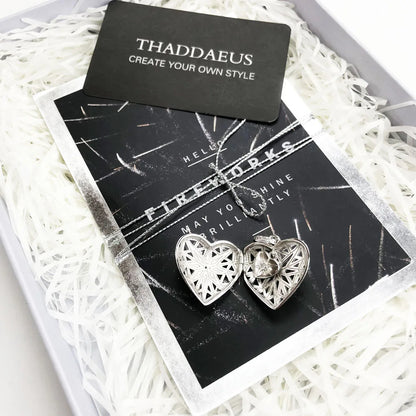 Damen-Charm-Anhänger Herz-Medaillon romantisch Liebe aus Sterlingsilber