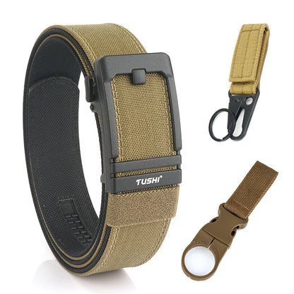 Unisex-Taktischer Gürtel aus 1100D Nylon mit Metall-Schnalle, Ideal für Airsoft-Pistolen