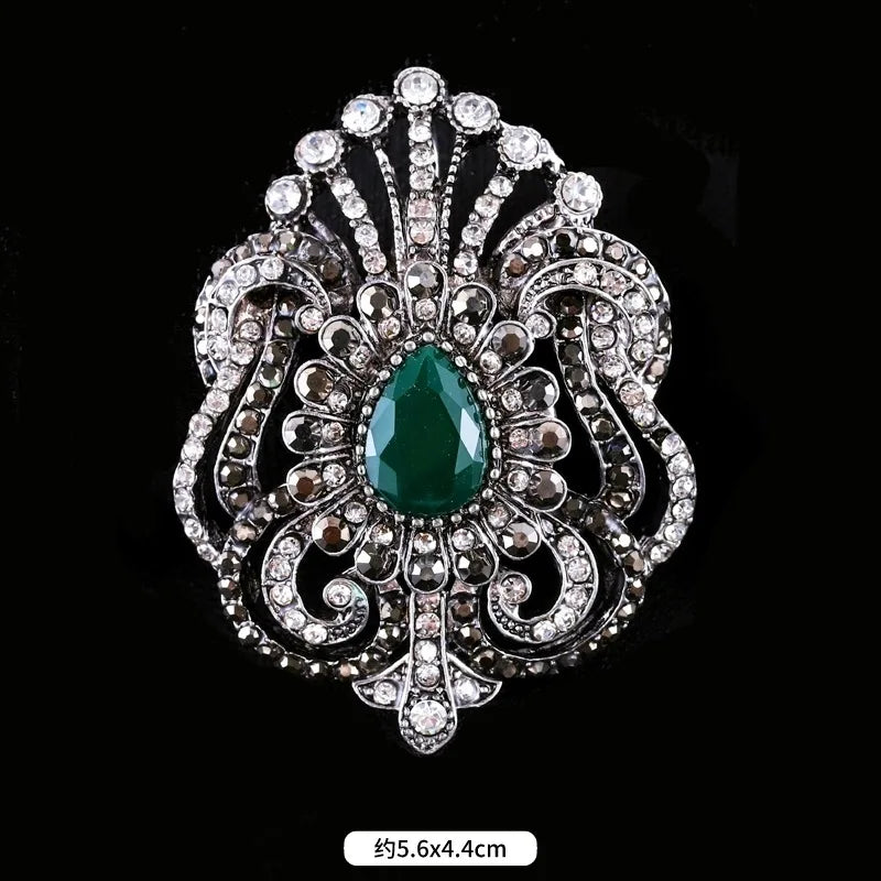 Brosche Metall Barock Vintage Retro Palast Revers Pin Unisex Party