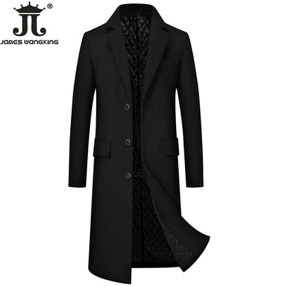 Hochwertiger Wollmantel für Herren – Boutique-Design