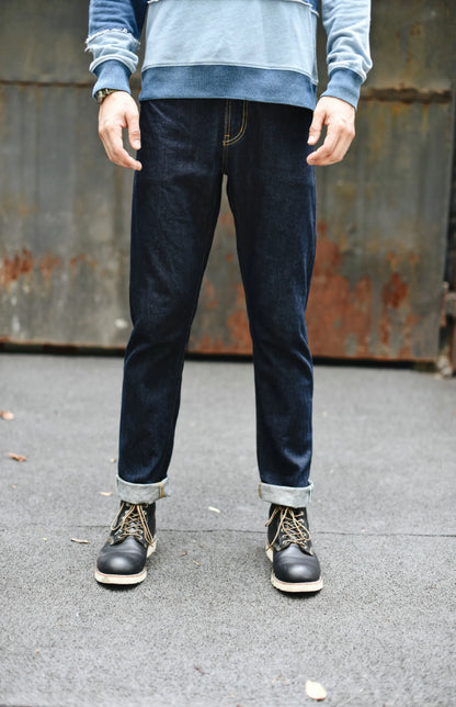 Herren Jeans aus Selvedge-Denim im Slim Fit mit Reißverschluss