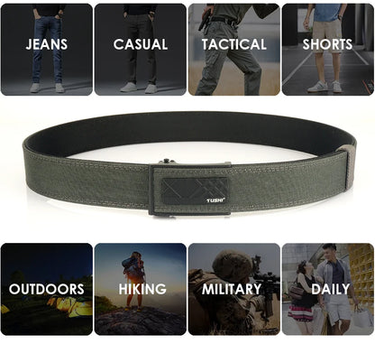 VATLY Multifunktions Tactical Gürtel Herren Nylon Rigid Automatik-Schnalle