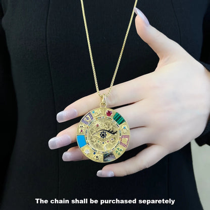 Damen-Charm-Anhänger Amulett magisch Natur Elemente aus Sterlingsilber