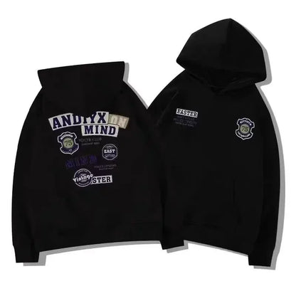 Herren Hoodie mit Grafikdruck im Vintage-Stil für Herbst und Winter