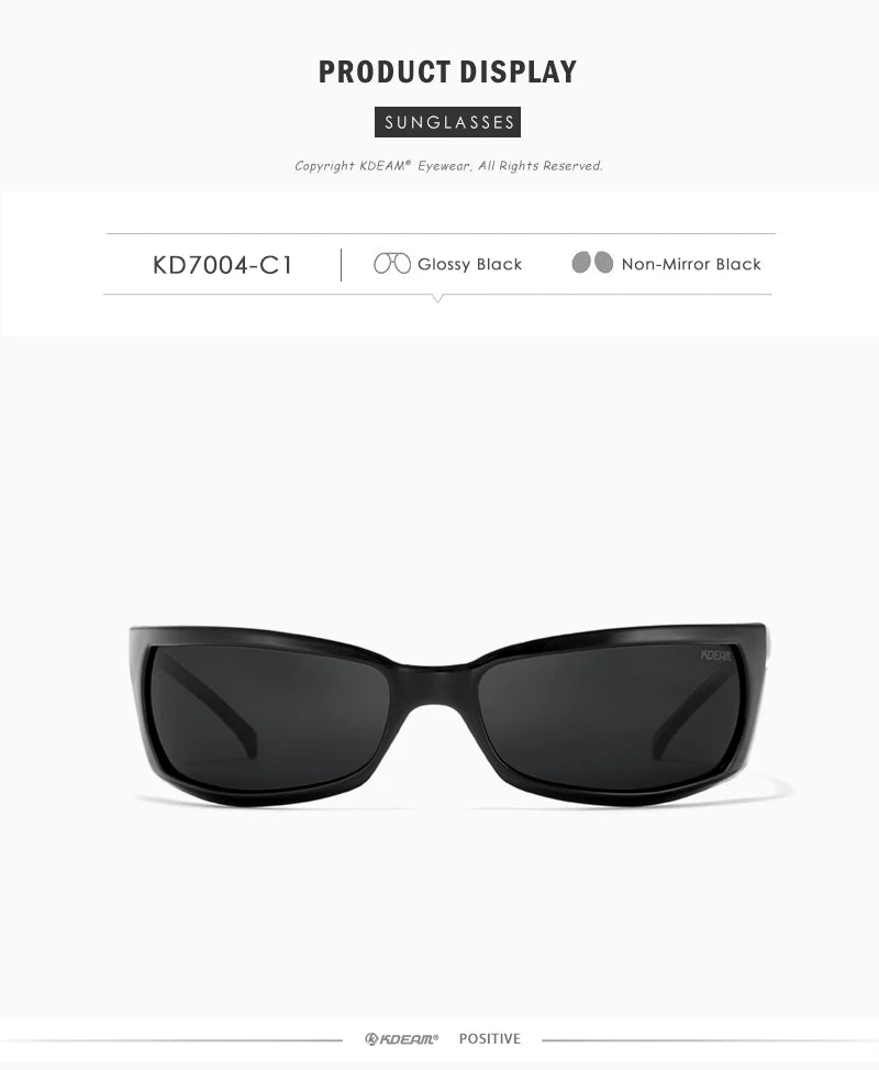 Sonnenbrille Sport UV400 polarisiert leicht Angeln Reißverschlussetui Unisex