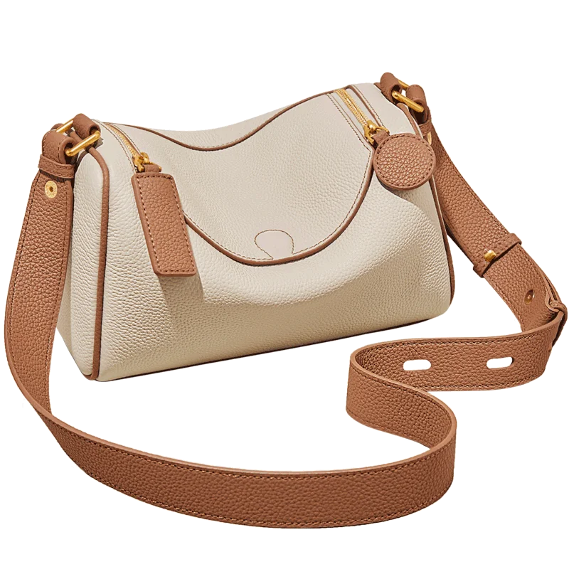 Damen-Schultertasche Vintage-Charme aus Spaltleder Alltagsbegleiterin für Stil und Funktion im Alltag