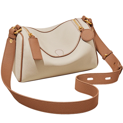 Damen-Schultertasche Vintage-Charme aus Spaltleder Alltagsbegleiterin für Stil und Funktion im Alltag