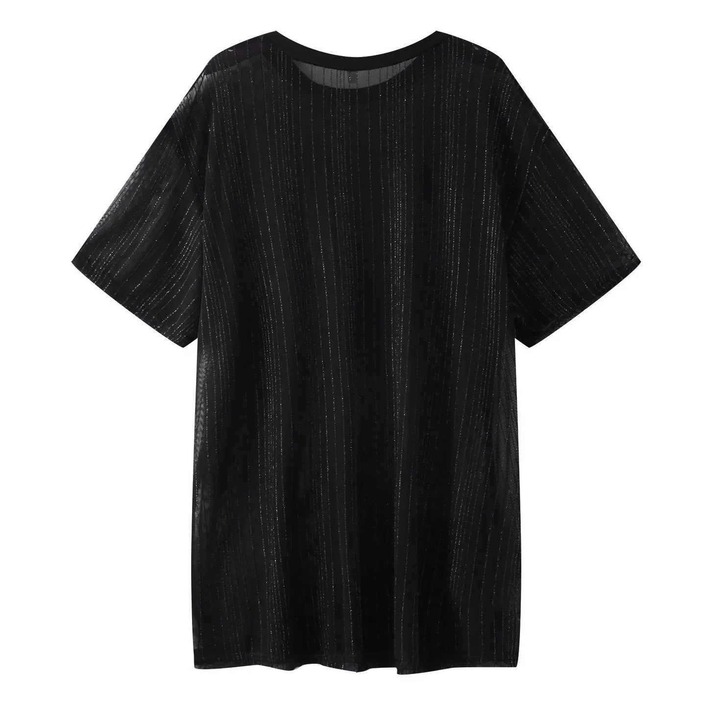Lässiges Herren-T-Shirt mit V-Ausschnitt aus atmungsaktivem Material – schnelltrocknend und locker geschnitten