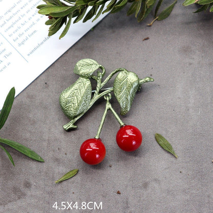 Brosche Pflanze Perle Handgemacht Retro Corsage Damen Mantel