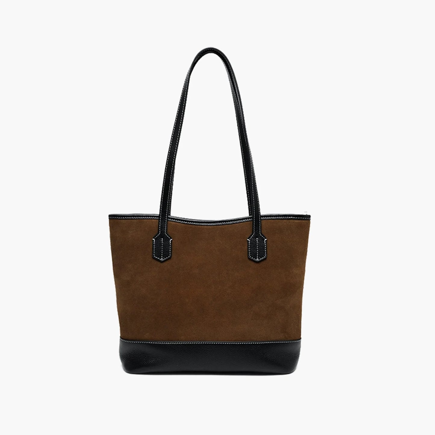 Veloursleder Tote - Fassungsvermögen Alltag und Reisen