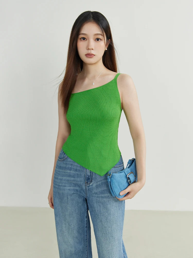 Zweifarbiges, vielseitiges Damen-Sommer-Shirt mit Puffärmeln und erfrischendem Design