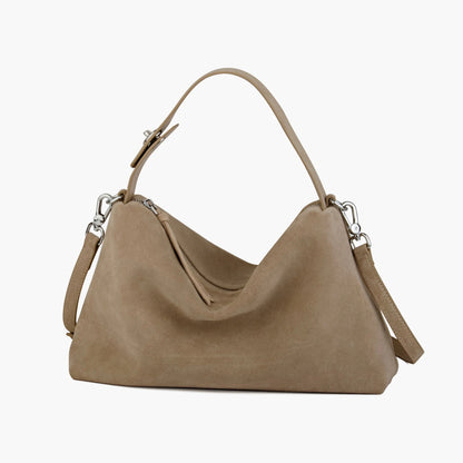 Wildleder-Handtasche | Elegant und Großzügig