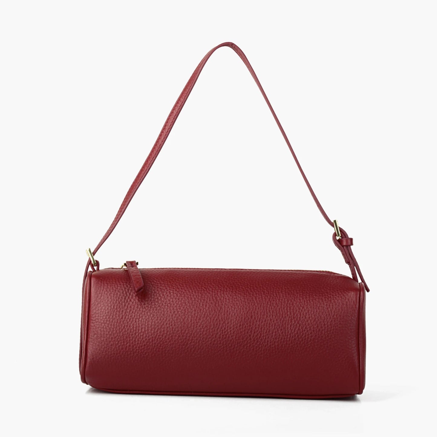 Rindsleder-Handtasche | Top-Handle Mit Schultergurt