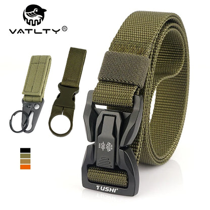 Herren-Taktischer Gürtel Aus Nylon Mit Metall-Schnellverschluss Für Alltag Und Outdoor Einsatz 2,5 Zentimeter Breite