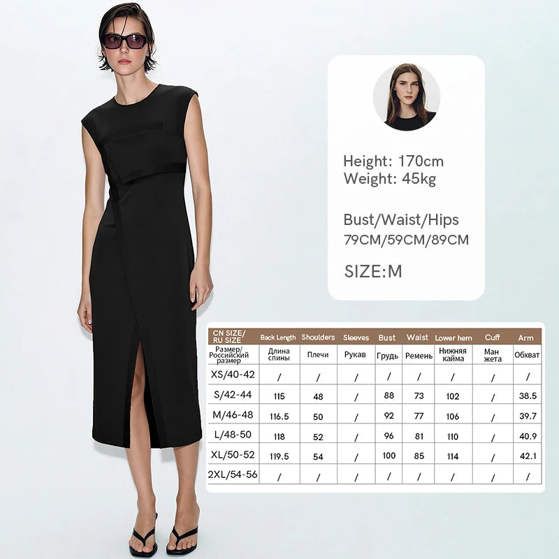 Elegantes Slim Kleid Für Damen Mit O Ausschnitt Leichter Stretch Business