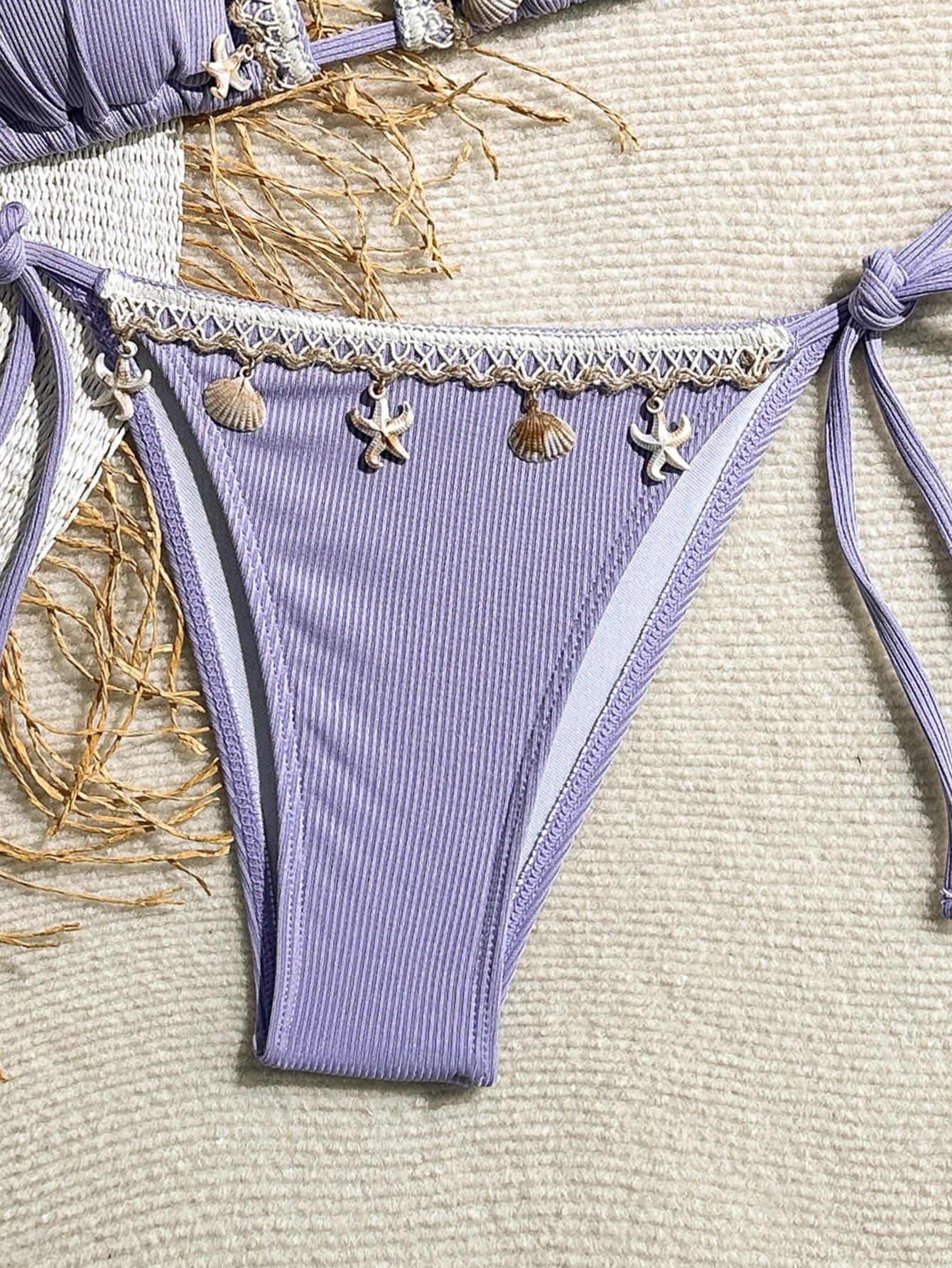 Schwarzes Sexy Bikini-Set mit Push-up für Damen – Brasilianischer Stil für Strand und Pool