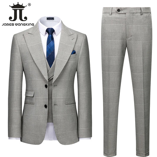 Dreiteiliger Anzug – Blazer, Weste & Hose für festliche Anlässe