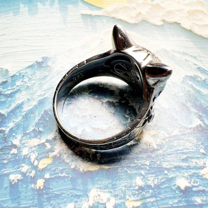 Damen-Ring Magic Cat Böhmen II aus Sterlingsilber