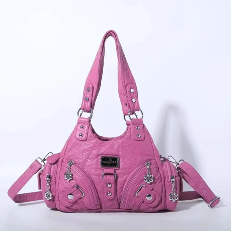 Damen-Handtasche mit Top-Griff und Mehrfachinnenfächern für Alltag und Freizeit Leichtgewichtig