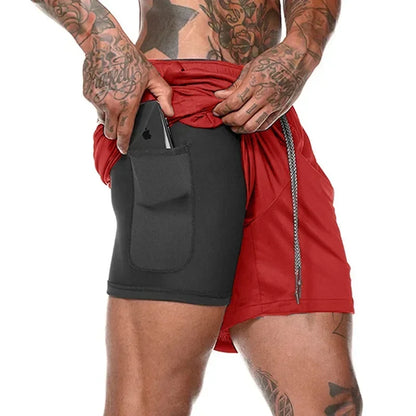 Locker geschnittene Herren-Sportshorts mit schneller Trocknung und Splicing-Design – ideal für Fitness und Basketball