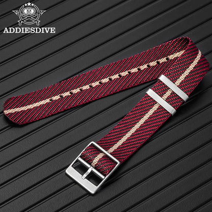 Uhrenarmband aus Nylon 20 mm – Universal-Ersatzband fuer Taucheruhren