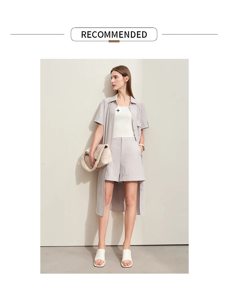 Minimalismus Modische Casual Shorts für Frauen