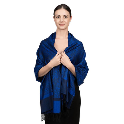 Damen Jacquard Schal ethnisch Kaschmir dick weich Halstuch Bandana Outdoor