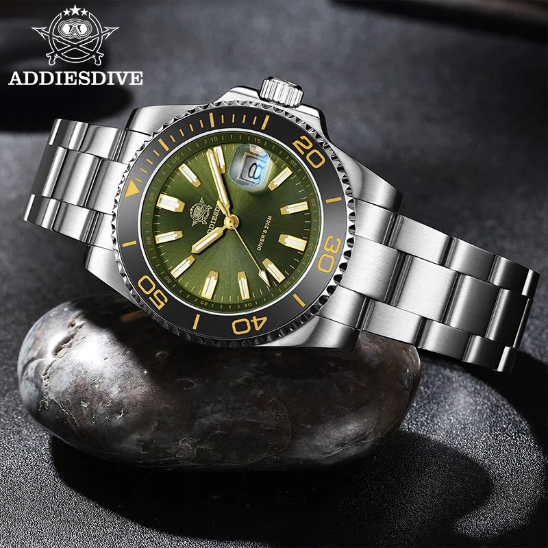 Herren-Sportuhr 41 mm aus 316L-Edelstahl mit 20 Bar
