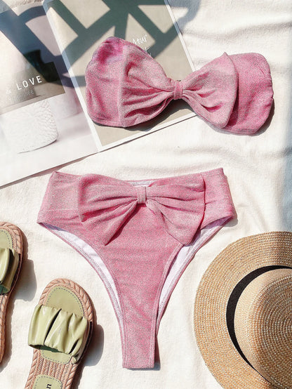 Sexy Bügel-Bikini-Set mit Push-up-Effekt – Brasilianischer Stil für Damen und Mädchen, ideal als Strandbekleidung