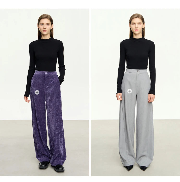 Damen-Pullover mit Stehkragen, schwarz, langarm, schlicht gestrickt