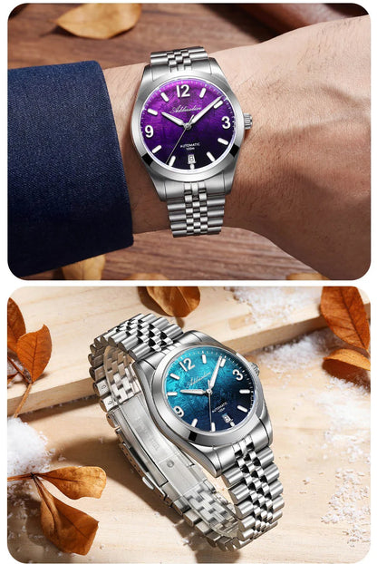 Herren-Automatikuhr mit Jubilee-Armband und Saphirglas
