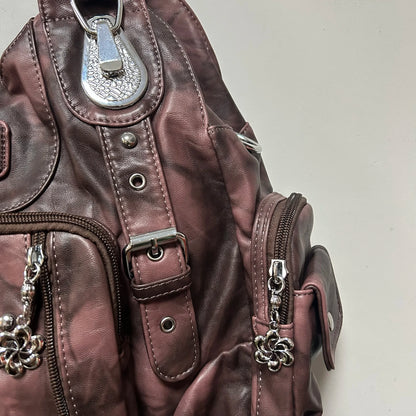 Damen-Handtasche Aus PU-Leder Vintage Stil Große Kapazität Schultertasche Für Alltag
