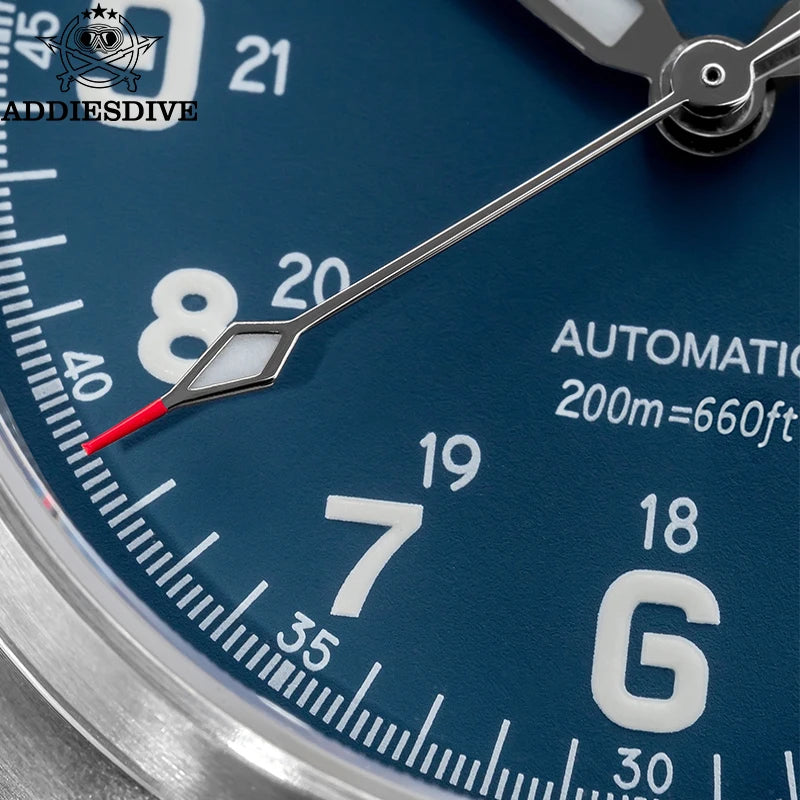 Herren-Vintage-Taucheruhr mit Saphirglas und NH35A-Automatikwerk
