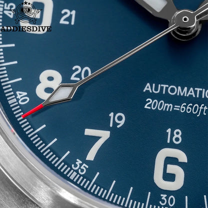 Herren-Vintage-Taucheruhr mit Saphirglas und NH35A-Automatikwerk