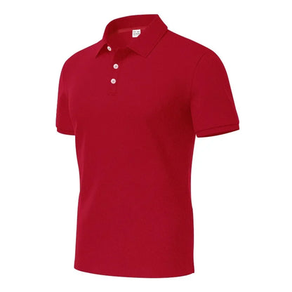 Langärmeliges Herren-Poloshirt mit Waffelstruktur und Knopfleiste – ideal für Freizeit und Urlaub