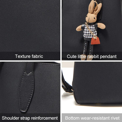 Damen Handtasche aus Split-Leder mit großer Kapazität