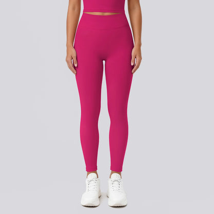 Hamidou Yogahose für Damen: pinke High-Waist-Leggings, eng anliegend