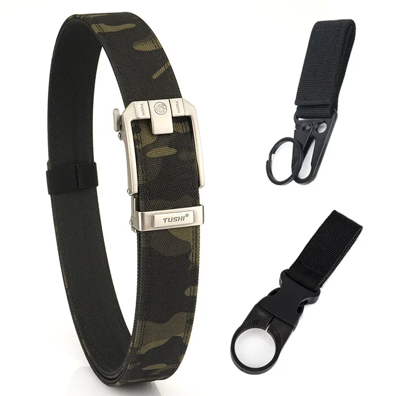 Herren-Taktischer Gürtel Aus 1100D Nylon Mit Robuster Metallschnalle Für Outdoor, Militär Und Arbeit