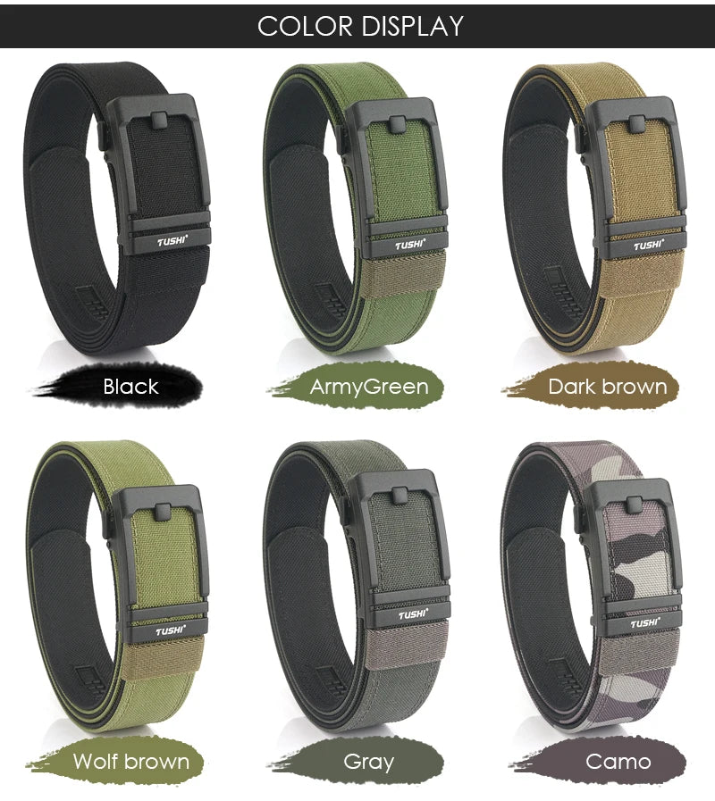 Unisex-Taktischer Gürtel aus 1100D Nylon mit Metall-Schnalle, Ideal für Airsoft-Pistolen