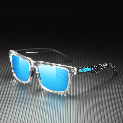 Sonnenbrille übergroß quadratisch polarisiert 64mm Angeln Herren
