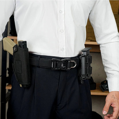 Herren-Taktikgürtel aus Polyester mit Metall-Schnalle und Schnellverschluss für Alltag Einsatz