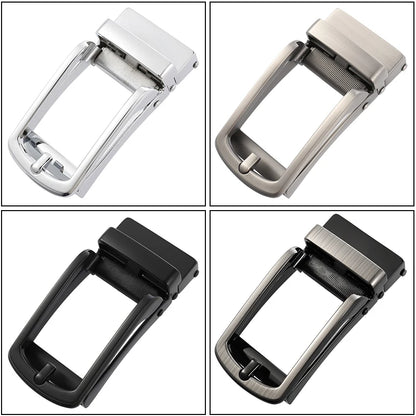 Herren-Gürtel Aus Echtem Leder Mit Automatik-Schnalle Für Anzug Und Business, 31 mm Breite