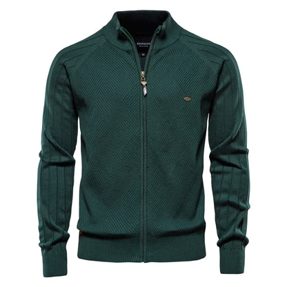 Männer Strickjacke aus hochwertiger Baumwolle im Casual-Stil für den Winter