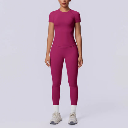Hamidou Nahtloses Sportset Für Damen Mit Pfirsich-Po Effekt