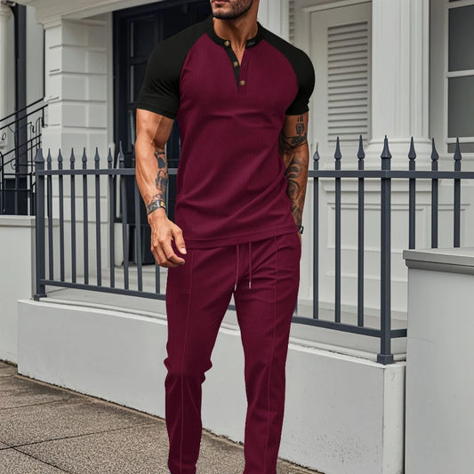 Bestickte Herren-Casual-Hose im Retro-Stil – modische Freizeithose für den Alltag
