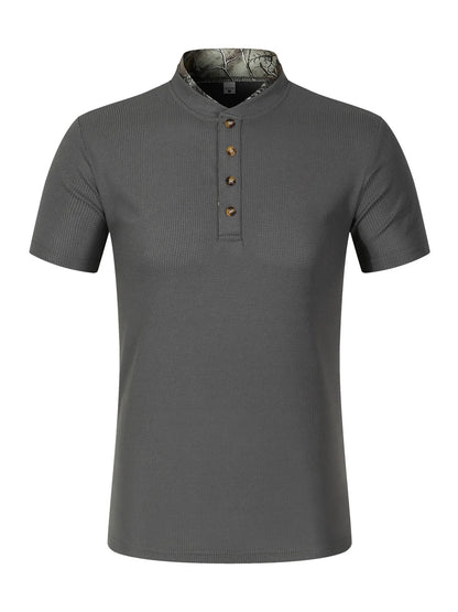 Herren-Polo-T-Shirt mit kurzen Ärmeln und Knopfleiste – große Größen, ideal für den Sommer