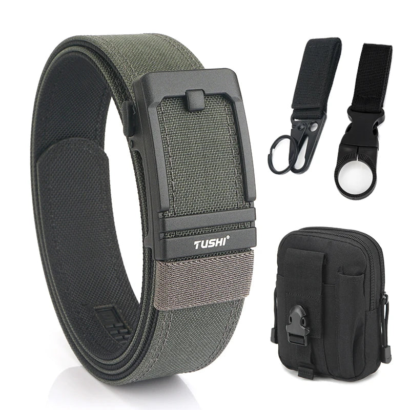 Unisex-Taktischer Gürtel aus 1100D Nylon mit Metall-Schnalle, Ideal für Airsoft-Pistolen