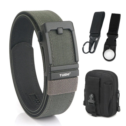 Unisex-Taktischer Gürtel aus 1100D Nylon mit Metall-Schnalle, Ideal für Airsoft-Pistolen